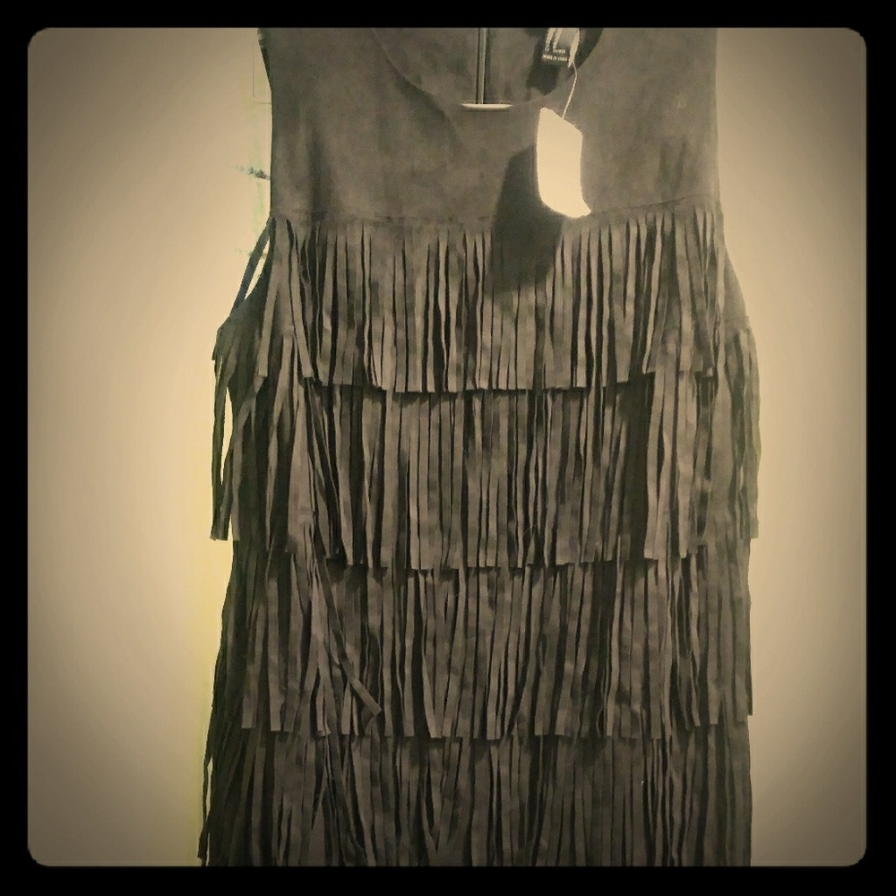 Black fringe dress!